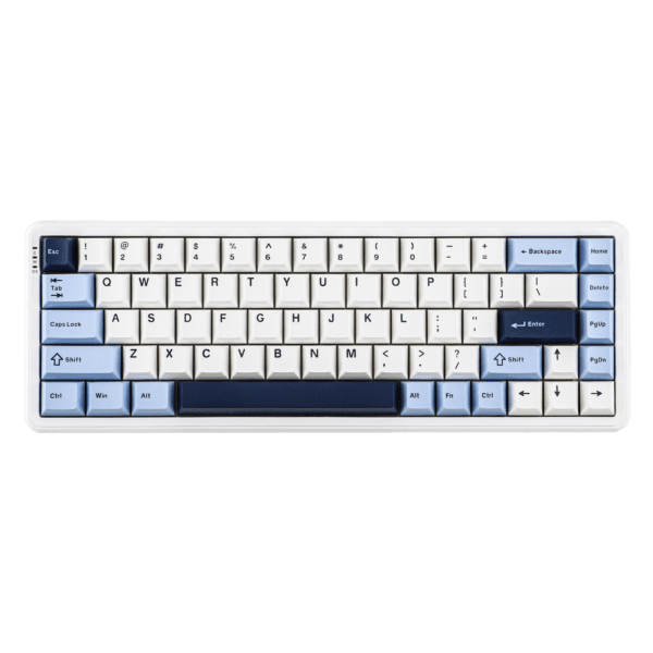 AJAZZ AK680 MAX Flagship Mechanical Keyboard Magnetic Switch 8000HZ RGB (Wired) White and Blue